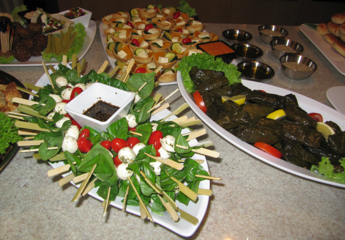 Vine Leave Dolmades Boccocini Skewers