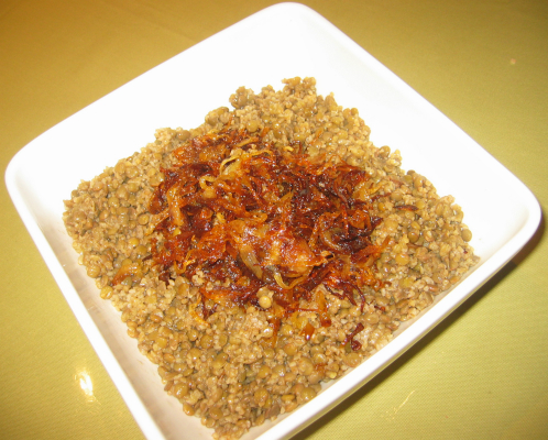 Lentil and Rice Moujadara