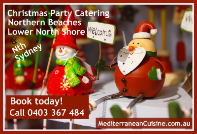 Xmas Work Party Event Catering Lower North Shore