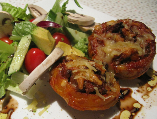 Artichoke Gratin with Salad